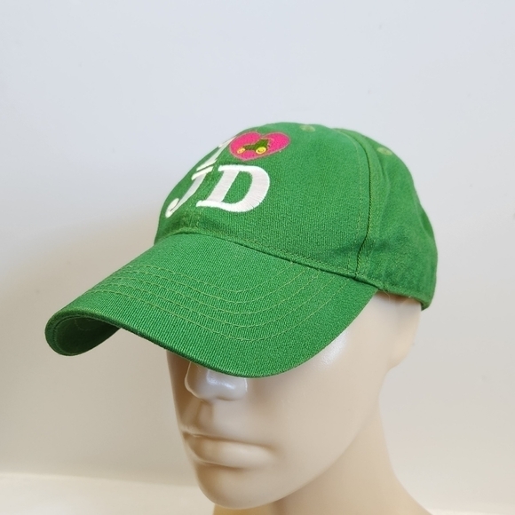 John Deere Green White Pink Heart Tractor Baseball Hat Cap - Picture 3 of 16